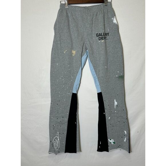 Gallery Dept. by Josue Thomas Painted Flare Grey Sweat Pants Authentic Size M - Picture 1 of 11